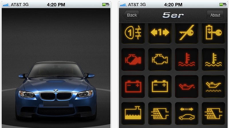 BMW Dashboard Symbols