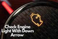 Engine Light With Down Arrow