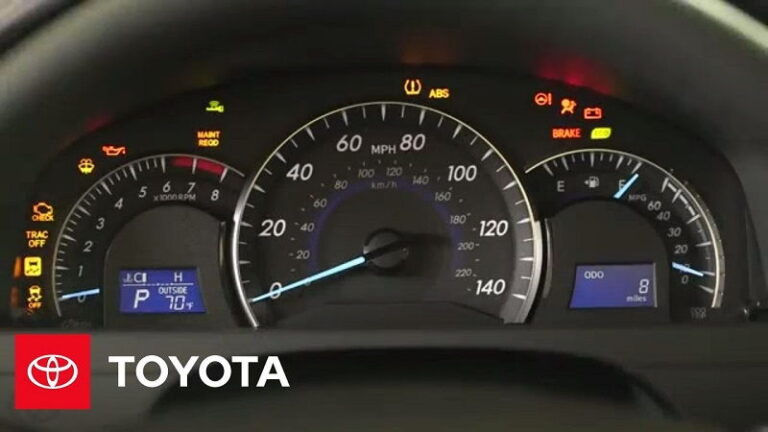 Toyota Camry Dashboard Lights | Mechanic Guide